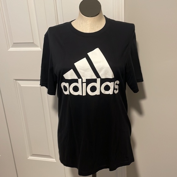 Adidas amplifier tee Mens black basic Bos graphic shirt New Size Large - Picture 4 of 7